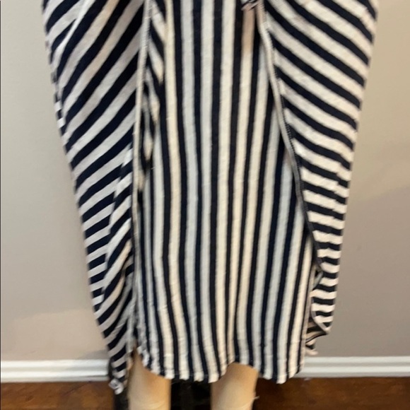 Splendid x Margherita Black White Linen Striped Skirt - Picture 4 of 12